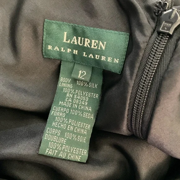 Lauren Ralph Lauren Black silk bias cut slip dress Maxi Dress CBK style 12 - Picture 3 of 16